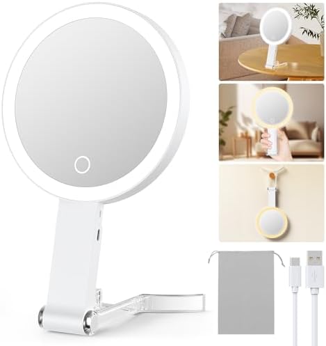 Benbilry Travel Makeup Mirror with 10X Magnification
