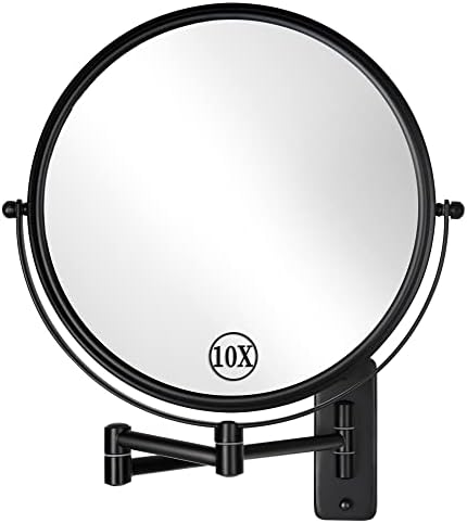 CLUS Wall-Mounted Double Sided 10X Makeup Mirror