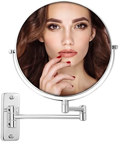 9-inch Chrome Bath Wall Makeup Mirror