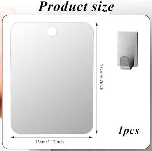 Anti-Fog Shower Mirror for Shaving - Shatterproof Portable Design