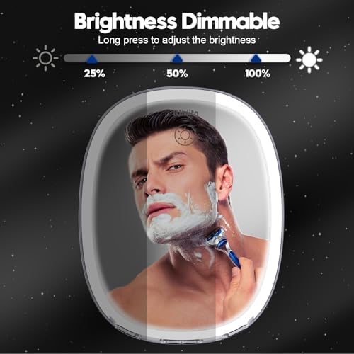Fogless LED Shower Mirror with Adjustment