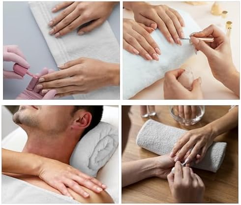 24-Piece White Bath Towels