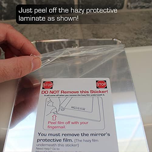 Premium Shower Mirror Eliminate Shadow Shatterproof Waterproof
