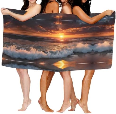 Sunset Beach Microfiber Bath Towel