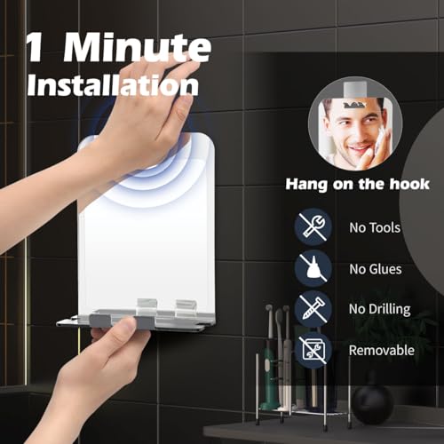 Shinowa Shower Mirror - Compact Shavers Best Friend