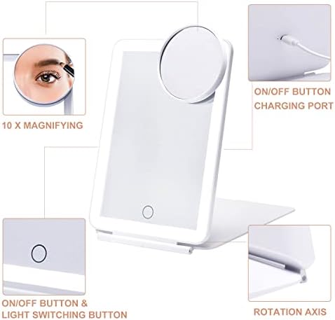 MOCOLED Travel Makeup Mirror