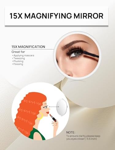 Macaki 15X Magnifying Mirror