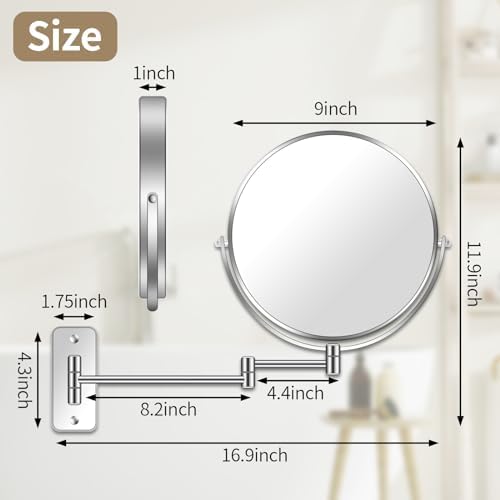 Versatile 7X Magnifying Mirror for Makeup and Shaving