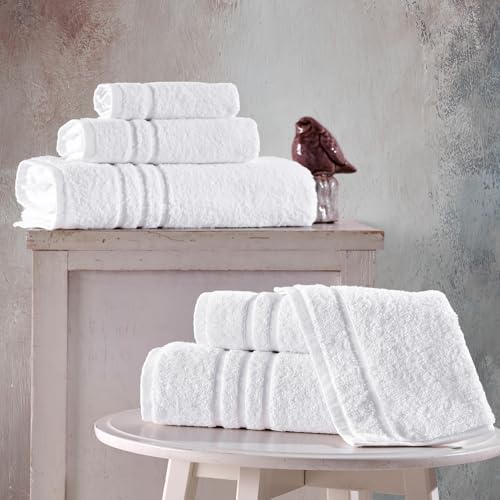 Perfect for everyday use soft Turkish cotton bath towels set