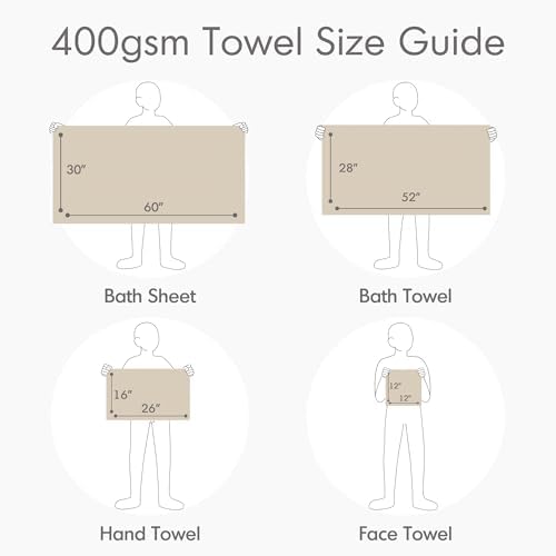 Comfort Spaces Luxury Bath Towel Set for the Home