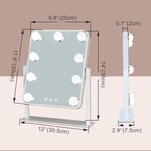 Hollywood Vanity Mirror with Lights Smart Control