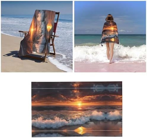 Sunset Beach Microfiber Bath Towel