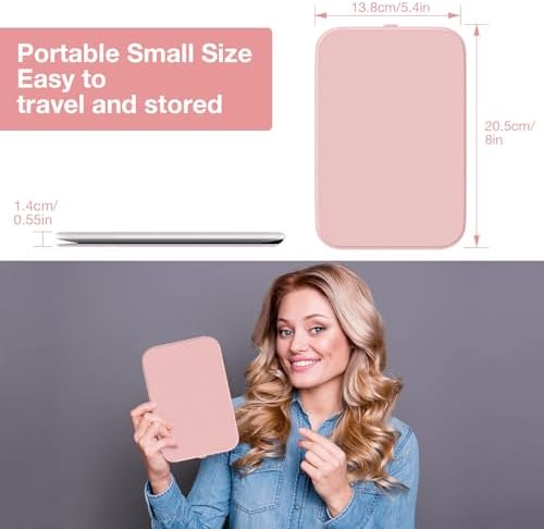 Kintion Travel Makeup Mirror - 60 LEDs 360 Rotation Rechargeable