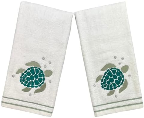 Serafina Home Coastal Hand Towels 2-Piece Set Nautical Design