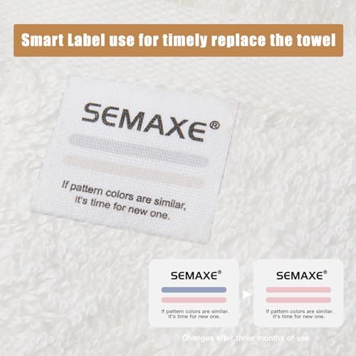 SEMAXE White Washcloth Set 12 Pc 100 Cotton