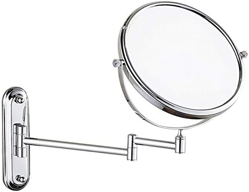Sleek Pure Rhinestone Metal Vanity Mirror Wall-Mounted Travel and Home Use