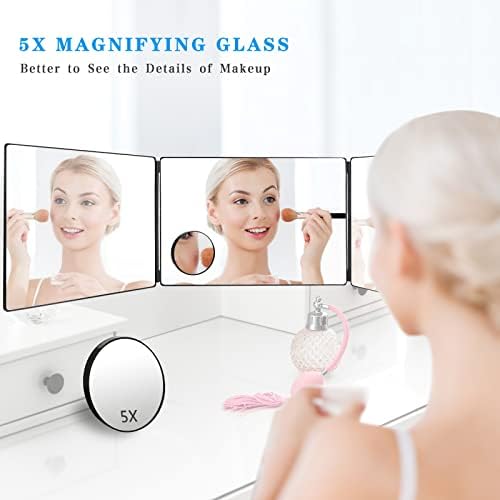 JANMPASK 3 Way Mirror with Adjustable Height