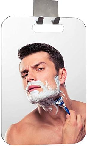 Fogless Shower Mirror with Chrome Hook