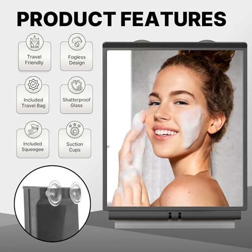 ToiletTree Products Fogless Shower Mirror