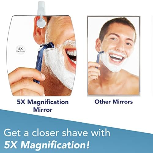 Fog-Free Magnifying Mirror Curved Design Easy Shaving Experience Long-Lasting Design