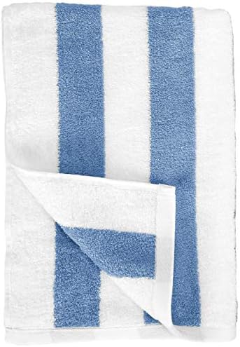 Sky Blue Cabana Stripe Cotton Pool Beach Towels