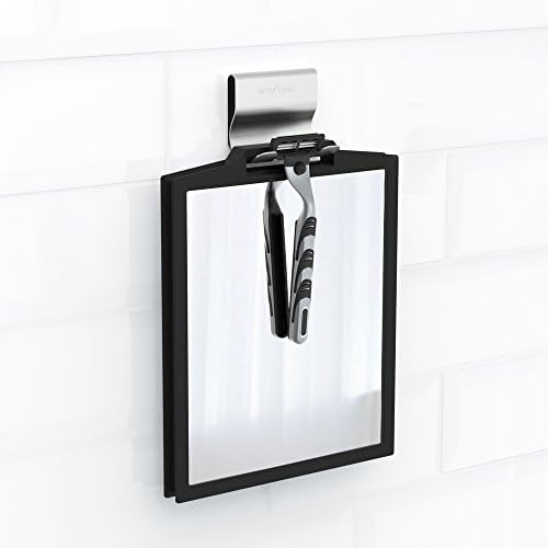 Better Living Double-Sided Shower Mirror 3X Magnification Black