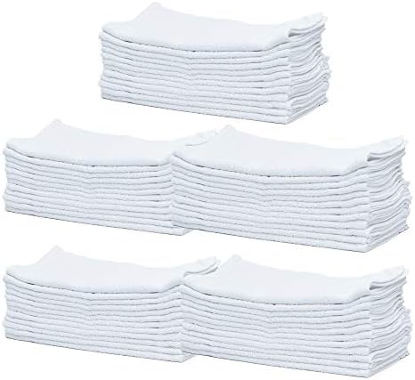 60-Pack White 100 Cotton Towel Washcloths
