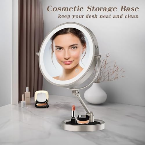 9 High-Quality Makeup Mirror with 1X10X Magnification