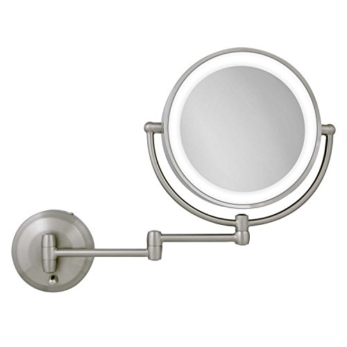 Zadro 11 LED Wall-Mounted Makeup Mirror with Dual Sides LED Lighting