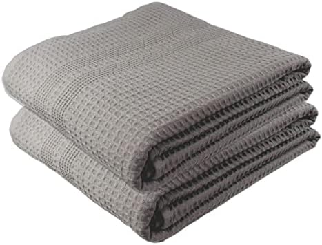GILDEN TREE Waffle Towels 2 Pack Bath Sheets 40x80 1