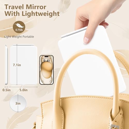 Rechargeable Makeup Mirror for Travelers