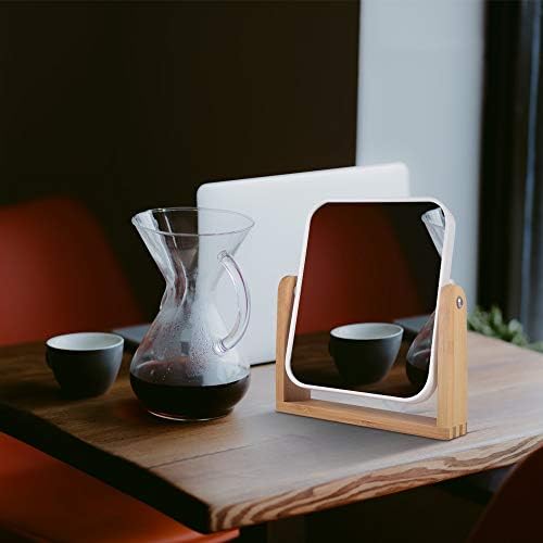 Makeup Mirror with Bamboo Stand 3X Magnification