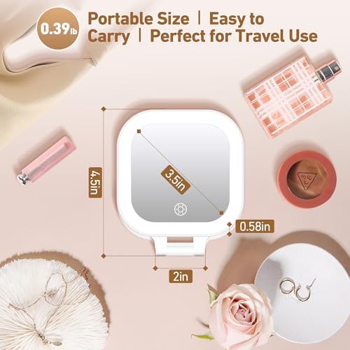 Perfect Travel Mirror with 30x Magnifying Power