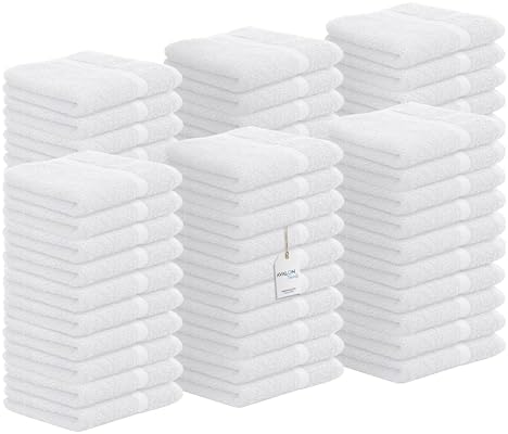 Avalon 12x12 Washcloths - 60 Count