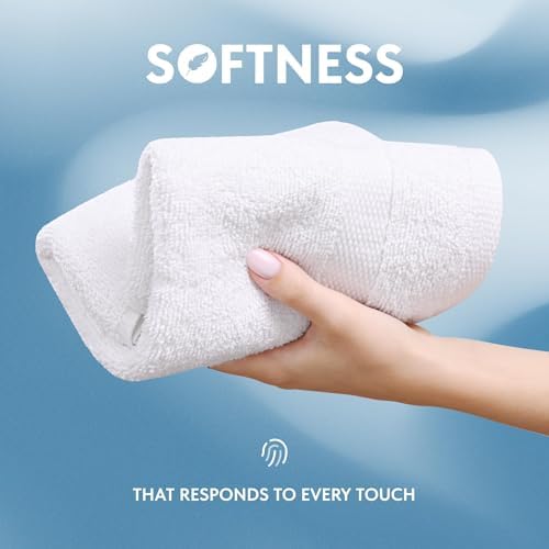 Luxury Cotton Washcloths Soft Durable White