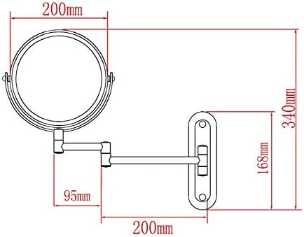 2-in-1 Aluminum Makeup Mirror