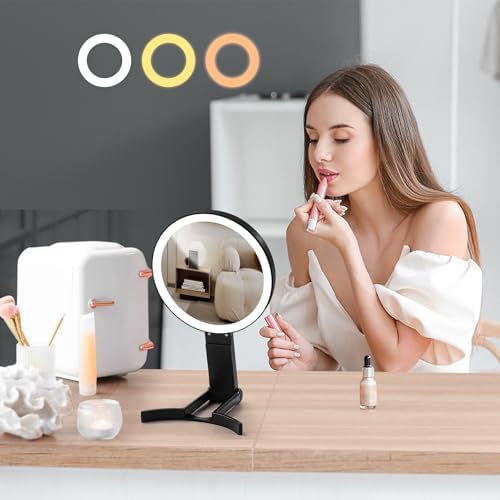 VPU Compact Travel Makeup Mirror with Lights