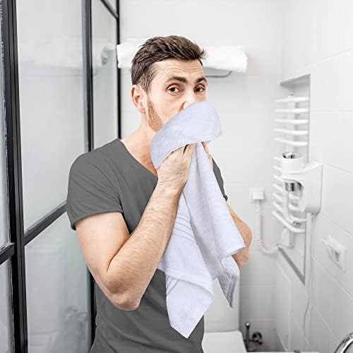 Utopia Towels 6 Piece Premium Hand Towels Set White
