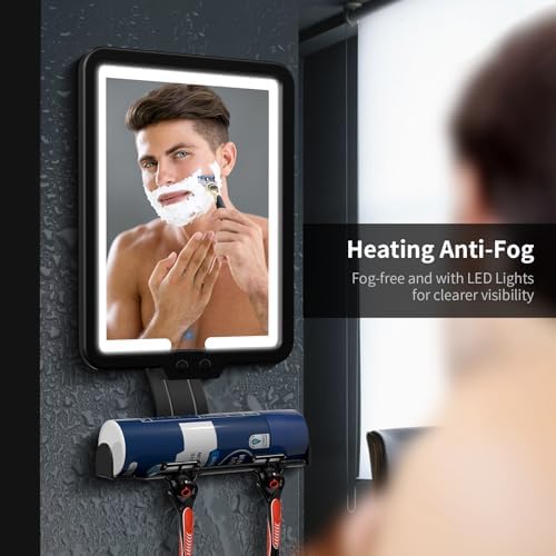 Preheat Digital Folding Mirror for Efficient Shaving
