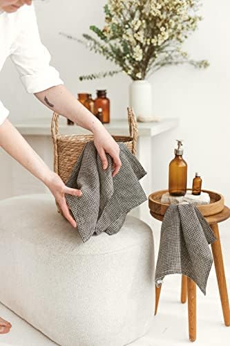 Discover 100 Natural Linen Face Washcloth Set
