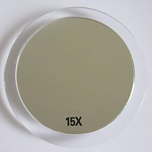 15X Precision Make-up Mirror with Rose Gold Suction Cup Mounting