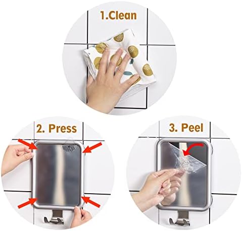 Luxury Fogless Shower Mirror for Shaving Compact Easy to Use