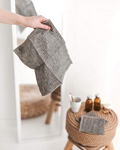 Discover 100 Natural Linen Face Washcloth Set