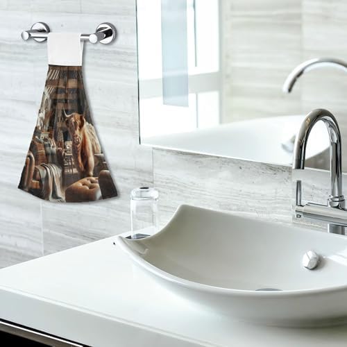 Scotland Highland Cattle Kitchen Hanging Hand Towels
