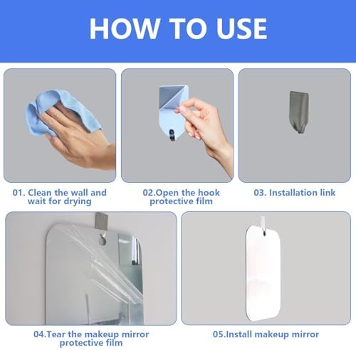 Unbreakable Durable Showers Best Mirror for Travelers