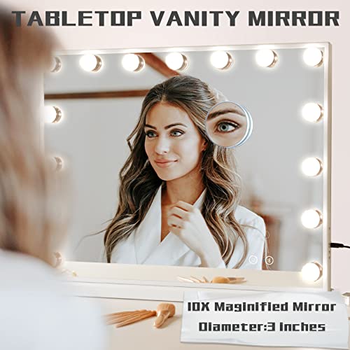 Cooleen 15-LED Vanity Mirror with Bluetooth USB Charging