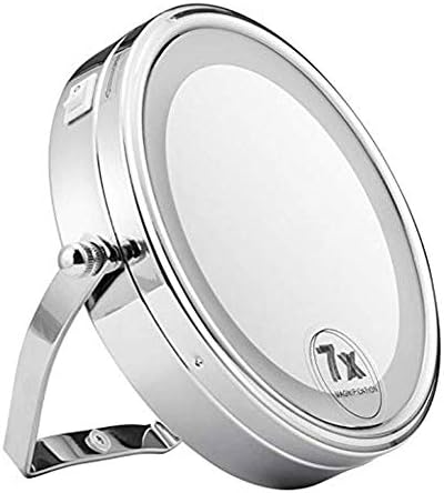 LCARY Shaving Mirror 6-inch Two-Sided 7X LED Touch Dimming