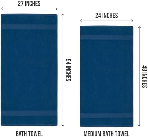 Utopia 6-Piece Bath Towel Set 24x48