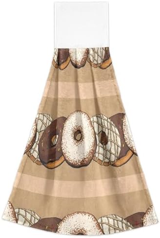 Seamless with Donut Kitchen Hanging Hand Towels