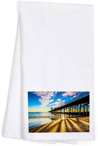 Elegant California Seaside 100 Cotton Tea Towels